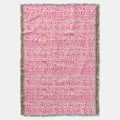 Tribal Batik - Rosa- und Korallenfarben Decke (Vorderseite Vertikal)