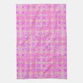 Tribal Batik - Rosa- und Orchideenfarben Geschirrtuch (Vertikal)
