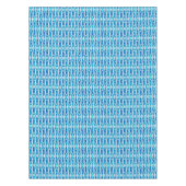 Tribal Batik - Sapphire Blue und Silver Gray Tischdecke (Vorderseite)