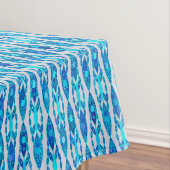 Tribal Batik - Sapphire Blue und Silver Gray Tischdecke (Beispiel)
