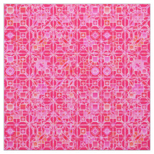 Tribal Batik - Schattierungen von Fuchsienrosa Stoff