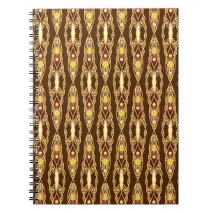 Tribal Batik - Schokolade braun und Beige Notizblock