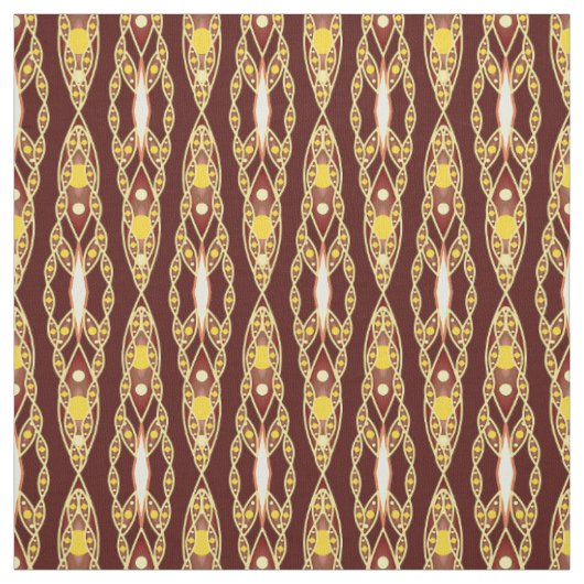 Tribal Batik - Schokolade braun und Beige Stoff (Muster)