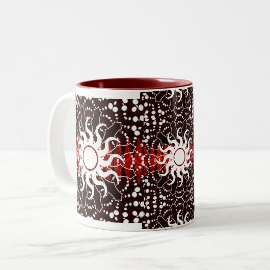 Tribal Batik Sun Tasse (Vorderseite Links)