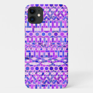 Tribal Batik - Violett-lila Farbtöne Case-Mate iPhone Hülle