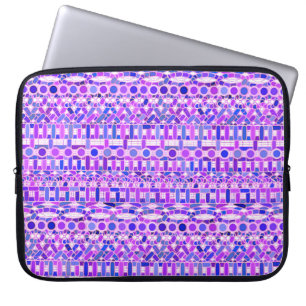 Tribal Batik - Violett-lila Farbtöne Laptopschutzhülle
