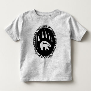 Tribal Bear Art Baby T - Shirt Bear Claw Kleinkind