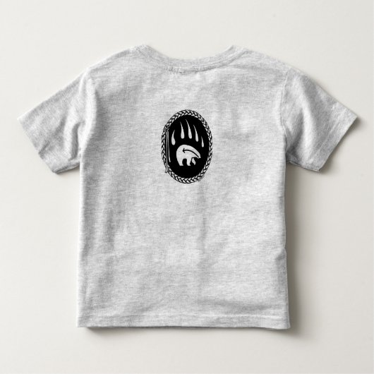 Tribal Bear Art Baby T - Shirt Bear Claw Kleinkind (Rückseite)