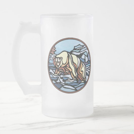 Tribal Bear Art Bear Tasse First Nations Bärenglas (Links)