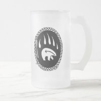 Tribal Bear Art Bear Tasse First Nations Bärenglas