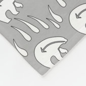 Tribal Bear Art Blanket Bärenleder Fleecedecke (Ecke)