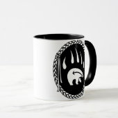 Tribal Bear Art Kaffee Tasse Erste Nationen Bärenc (VorderseiteRechts)
