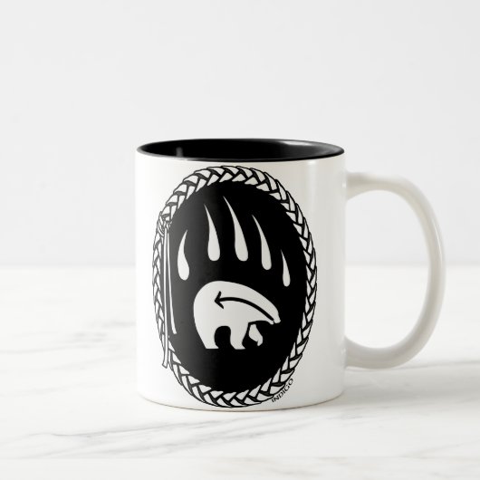 Tribal Bear Art Kaffee Tasse Erste Nationen Bärenc (Rechts)