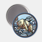 Tribal Bear Art Kühlschrankmagnet Wildlife Art Mag (Vorderseite/Rückseite)
