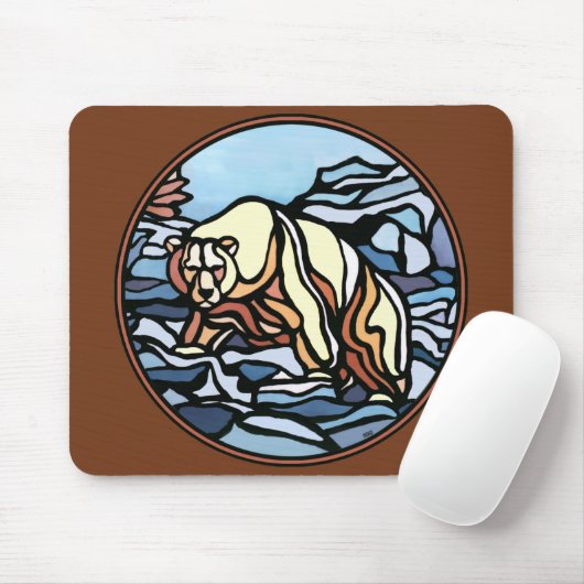Tribal Bear Art Mousepad Native Wildlife Mousepad (Mit Mouse)
