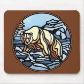 Tribal Bear Art Mousepad Native Wildlife Mousepad (Vorne)