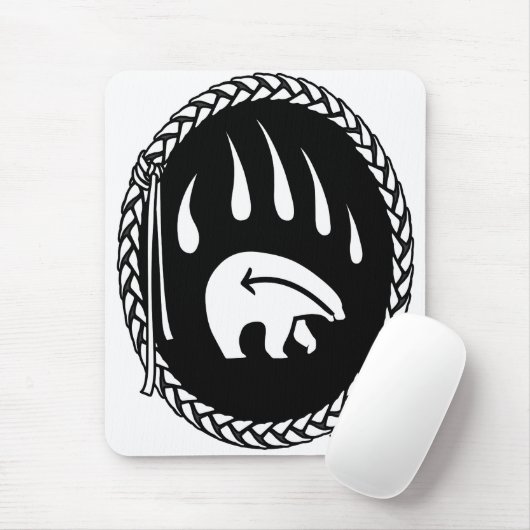 Tribal Bear Art Mousepad Stilvolle Wildlife Mousep (Mit Mouse)