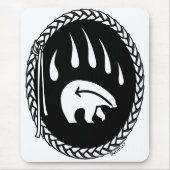 Tribal Bear Art Mousepad Stilvolle Wildlife Mousep (Vorne)