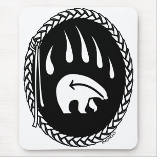 Tribal Bear Art Mousepad Stilvolle Wildlife Mousep