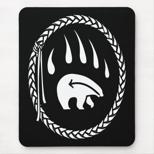 Tribal Bear Art Mousepad Stilvolle Wildlife Mousep (Vorne)