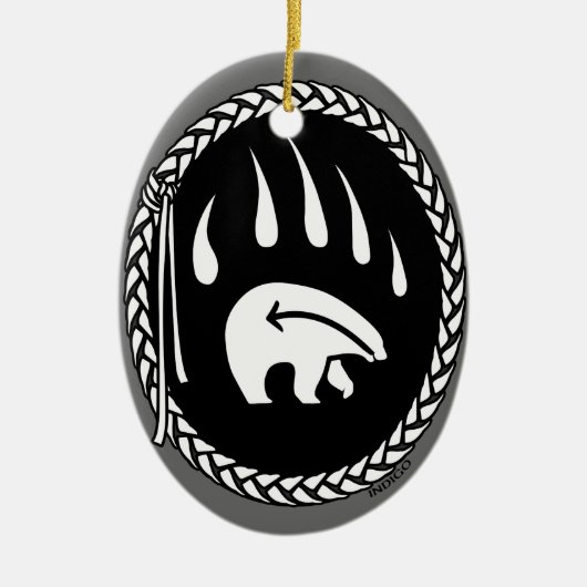 Tribal Bear Art Ornament Bär Sake & Gifts (Vorne)