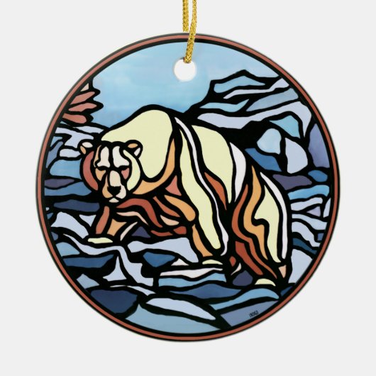 Tribal Bear Art Ornament Bären Keepake Bärengesche (Vorne)