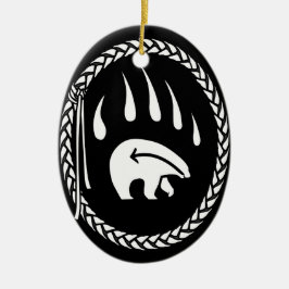 Tribal Bear Art Ornament Custom Bear Keepake