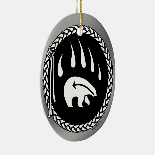 Tribal Bear Art Ornament Custom Bear Keepake (Rechts)