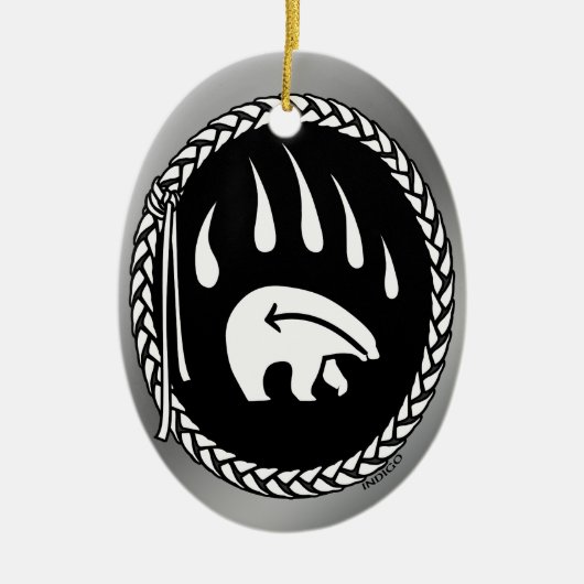 Tribal Bear Art Ornament Custom Bear Keepake (Vorne)