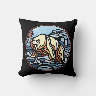Tribal Bear Art Pillow First Nations Bears Kissen