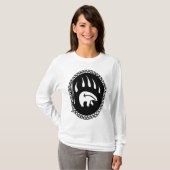 Tribal Bear Art Shirt Bear Claw Ladys Shirt (Vorne ganz)