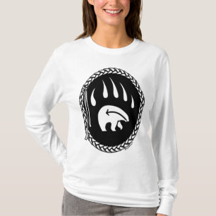 Tribal Bear Art Shirt Bear Claw Ladys Shirt