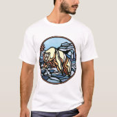 Tribal Bear Art Shirt Polar Bear Shirt der Männer (Vorderseite)