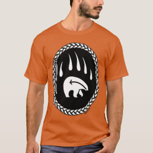 Tribal Bear Art T-shirt Bear Claw Men's Tees