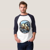 Tribal Bear Art Women's Jersey Bären Shirts (Vorne ganz)