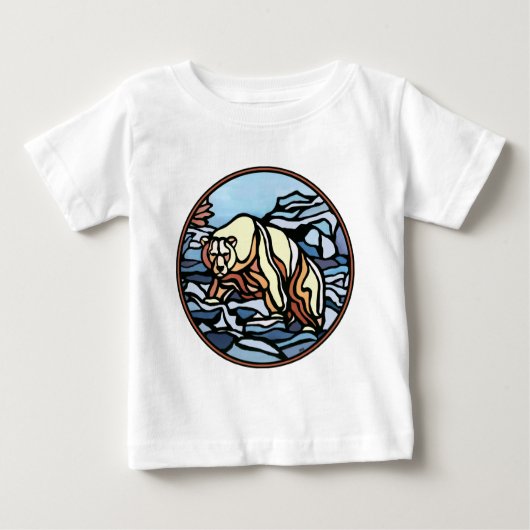 Tribal Bear Baby Shirt Polar Bear Baby Shirts (Vorderseite)