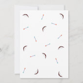 Tribal Bear Baby Showcard Einladung (Rückseite)