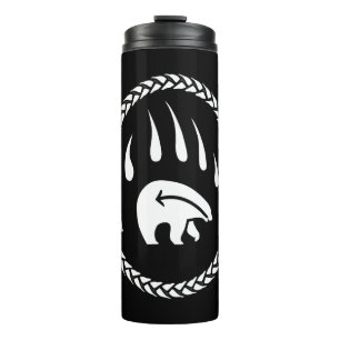 Tribal Bear Claw Tumbler Bear Art Trinkbehälter Thermosbecher