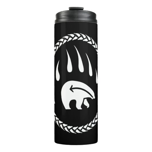 Tribal Bear Claw Tumbler Bear Art Trinkbehälter Thermosbecher (Vorderseite)
