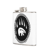 Tribal Bear Flask Custom Bären Claw Drink Flasche Flachmann (Links)