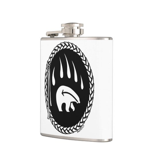 Tribal Bear Flask Custom Bären Claw Drink Flasche Flachmann (Links)