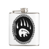 Tribal Bear Flask Custom Bären Claw Drink Flasche Flachmann (Vorderseite)