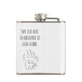 Tribal Bear Flask Custom Bären Claw Drink Flasche Flachmann (Rückseite)