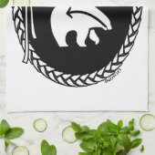 Tribal Bear Handtuch Native Art Bear Handtuch (Gefaltet)