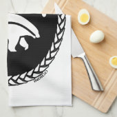 Tribal Bear Handtuch Native Art Bear Handtuch (Viertel Falte)