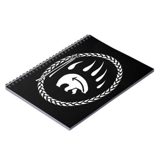Tribal Bear Journal Custom Native Art Notebook Notizblock (Linke Seite)