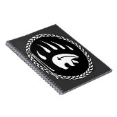 Tribal Bear Notebook Native Bear Art Notebook Notizblock (Rechte Seite)
