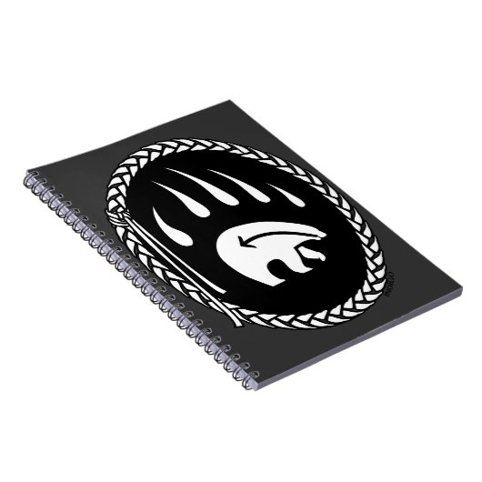 Tribal Bear Notebook Native Bear Art Notebook Notizblock (Rechte Seite)