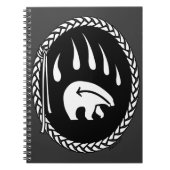 Tribal Bear Notebook Native Bear Art Notebook Notizblock (Vorderseite)