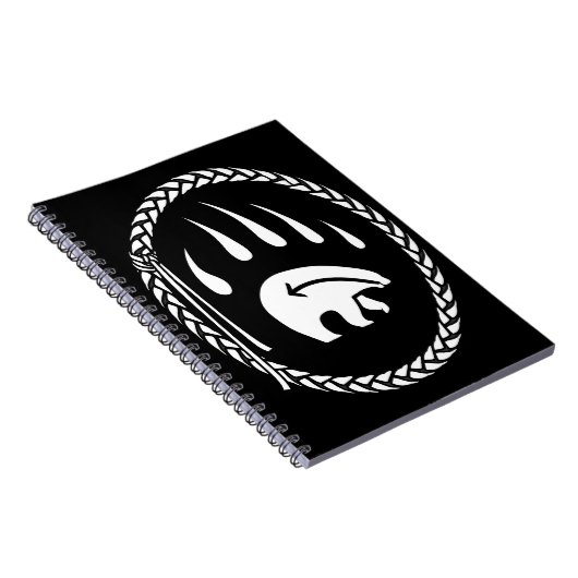 Tribal Bear Notebook Native Bear Art Notebook Notizblock (Rechte Seite)